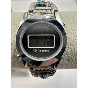 Timeband Ladies Watch Swiss Digital 984871 Working 26MM 5.75" Stretch Band V